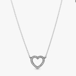 Pandora Silver Heart Necklace​​